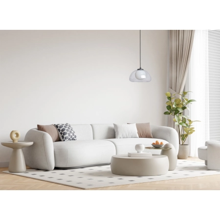 Lampa wisząca szklana czarna 25cm PND-54637-1-BK-CL z serii Ainale - Lampy Italux