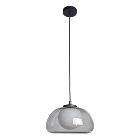 Lampa wisząca czarna szklana 1-punktowa PND-54637-1-BK-SG z serii Ainale - Lampy Italux