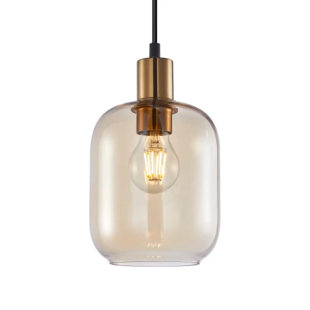 Lampa wisząca Norlis PND-54738A-1-BRO-AMB - Italux
