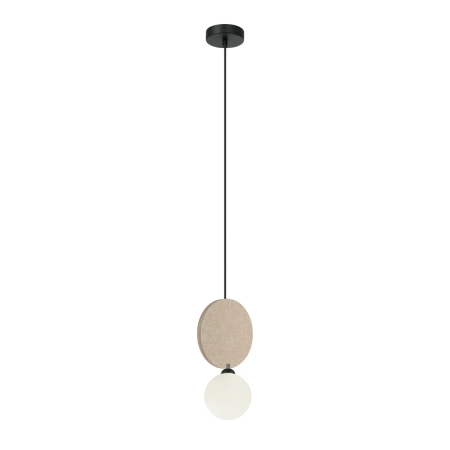 Lampa wisząca czarna z filcowym detalem PND-59779-1M-BG z serii ANDREA - Lampy Italux