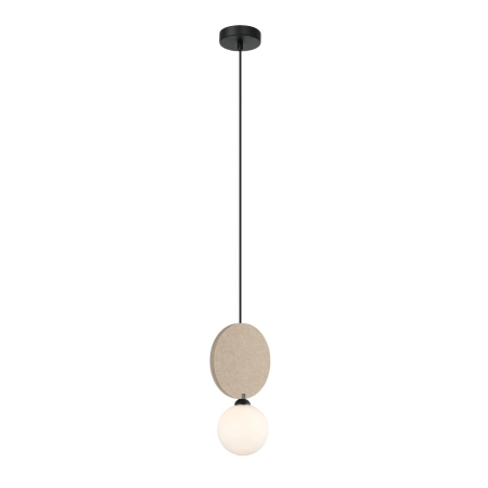 Lampa wisząca czarna z filcowym detalem PND-59779-1M-BG z serii ANDREA - Lampy Italux