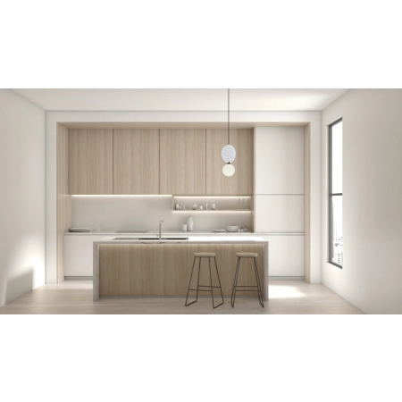 Lampa wisząca czarna z filcem i szklaną kulą PND-59779-1M-LGR z serii ANDREA - Lampy Italux
