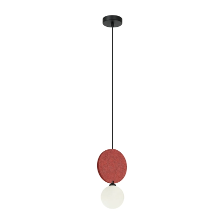 Lampa wisząca metalowa z filcem czerwona PND-59779-1M-RED z serii Andrea - Lampy Italux