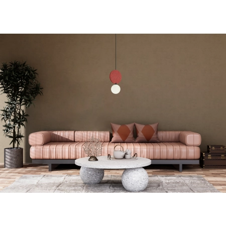 Lampa wisząca metalowa z filcem czerwona PND-59779-1M-RED z serii Andrea - Lampy Italux