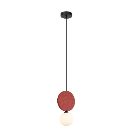 Lampa wisząca metalowa z filcem czerwona PND-59779-1M-RED z serii Andrea - Lampy Italux