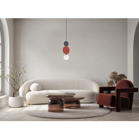 Lampa wisząca metalowa z filcem kolorowa PND-59779A-1M-MLTI z serii Andrea - Lampy Italux