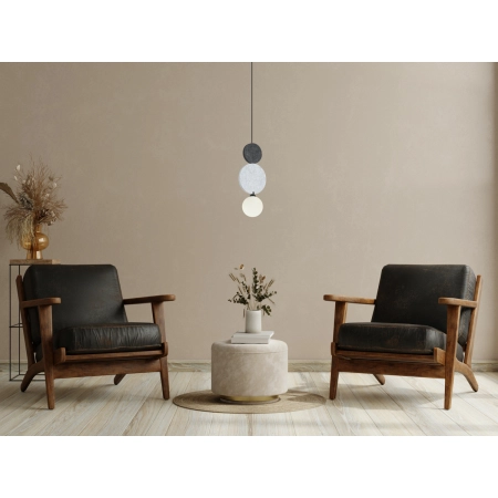 Lampa wisząca metalowa z filcem wielokolorowa PND-59779B-1M-MLTI z serii ANDREA - Lampy Italux
