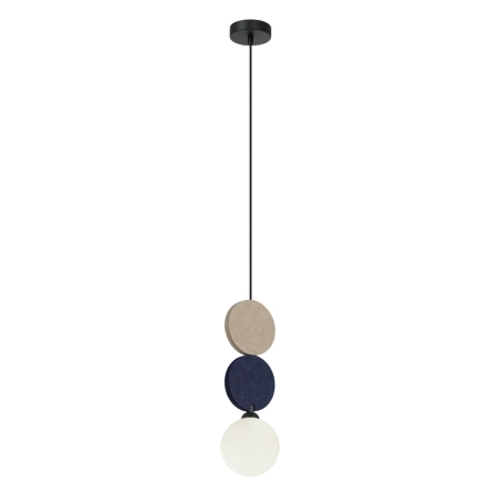 Lampa wisząca metalowa z filcowymi detalami PND-59779C-1S-MLTI z serii Andrea - Lampy Italux