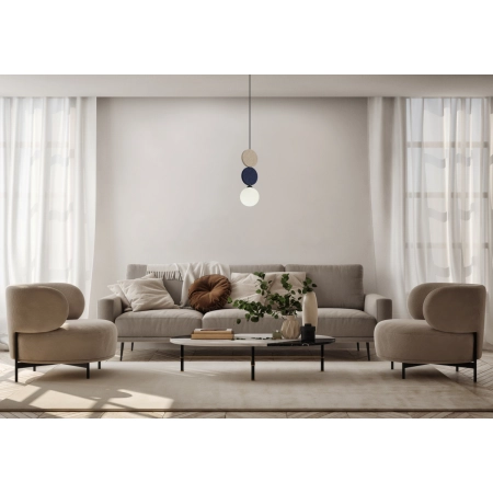 Lampa wisząca metalowa z filcowymi detalami PND-59779C-1S-MLTI z serii Andrea - Lampy Italux
