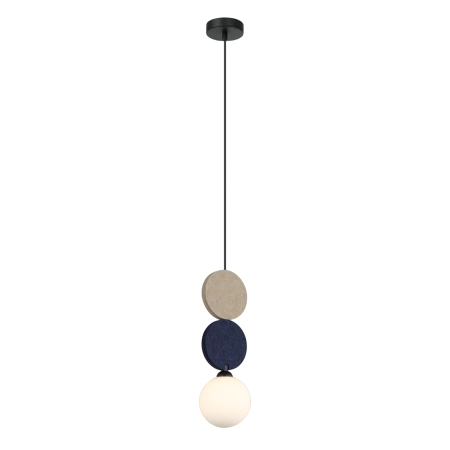 Lampa wisząca metalowa z filcowymi detalami PND-59779C-1S-MLTI z serii Andrea - Lampy Italux