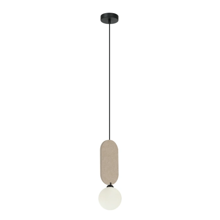 Lampa wisząca metalowa beżowa z filcem PND-59815-1-BG z serii Lorenzo - Lampy Italux