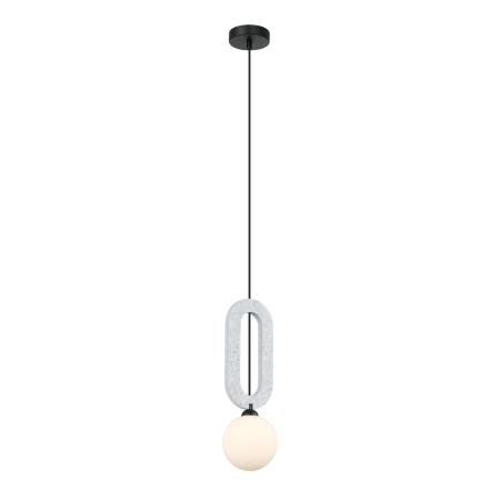 Lampa wisząca szara filcowa z kulistym kloszem PND-59839-1-LGR z serii Masso - Lampy Italux