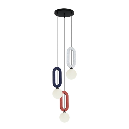 Lampa wisząca metalowo-filcowa 3-punktowa PND-59839-3-MLTI z serii Masso - Lampy Italux