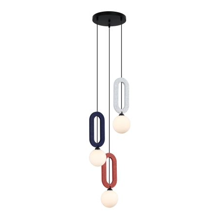 Lampa wisząca metalowo-filcowa 3-punktowa PND-59839-3-MLTI z serii Masso - Lampy Italux