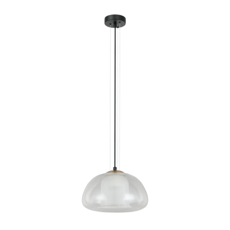 Lampa wisząca szklana czarna 25cm PND-61001A-BK z serii Feder - Lampy Italux
