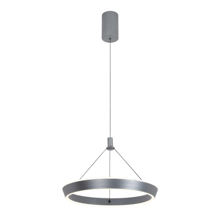 Lampa wisząca LED okrągła szara metalowa PND-64739-S-GR z serii Ottana - Lampy Italux