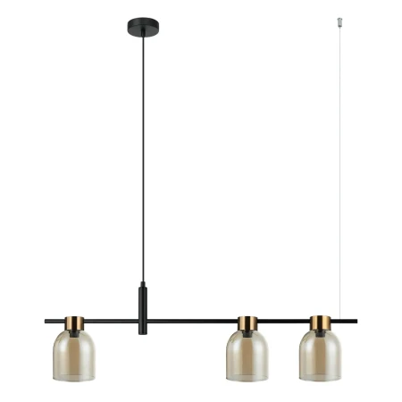 Lampa designerska wisząca Servio PND-66892-3-BK-AMB- Italux