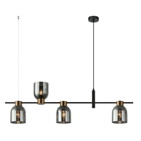 Lampa designerska wisząca Servio PND-66892-4-BK-SG- Italux