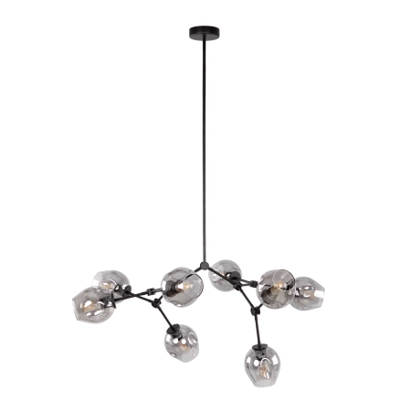Lampa wisząca czarna metalowa 8-punktowa PND-75075-8-BK-SG z serii Ferral - Lampy Italux