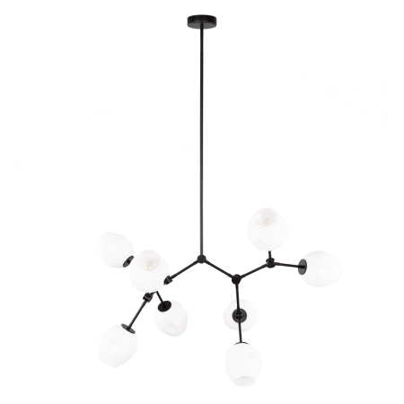 Lampa wisząca czarna metalowa 8-punktowa PND-75075-8-BK-WG z serii FERRAL - Lampy Italux