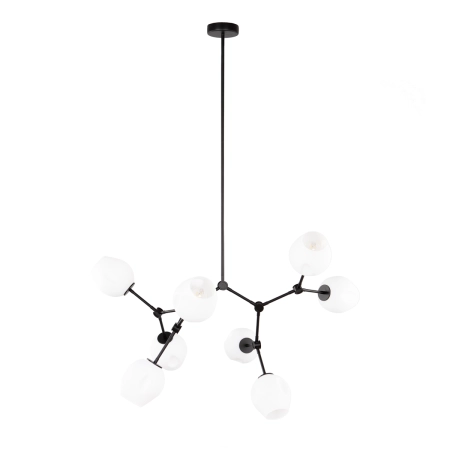 Lampa wisząca czarna metalowa 8-punktowa PND-75075-8-BK-WG z serii FERRAL - Lampy Italux