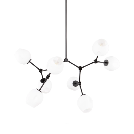 Lampa wisząca czarna metalowa 8-punktowa PND-75075-8-BK-WG z serii FERRAL - Lampy Italux