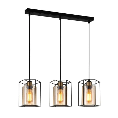 Lampa loft wisząca KALULA PND-78901-3-BK+AMB - Italux