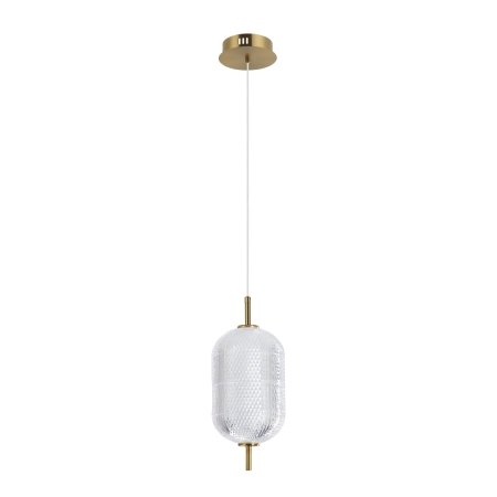 Lampa wisząca złota z teksturowanym akrylem PND-81438-1B-GD z serii CORADO - Lampy Italux