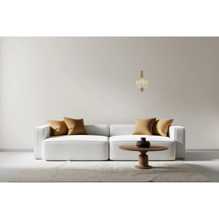 Lampa wisząca złota szklana kulista PND-83631-1-AB-AMB z serii Lenti - Lampy Italux