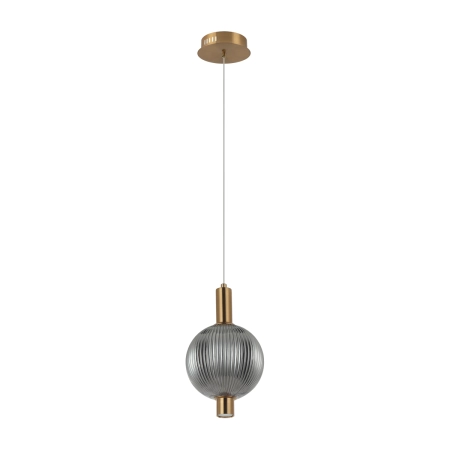 Lampa wisząca szklana kulista złota PND-83631-1-BRO-SG z serii Lenti - Lampy Italux