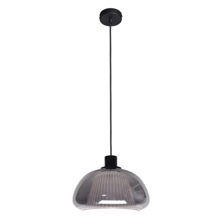 Lampa wisząca czarna szklana 25cm PND-84638-BK-SG z serii APIRO - Lampy Italux