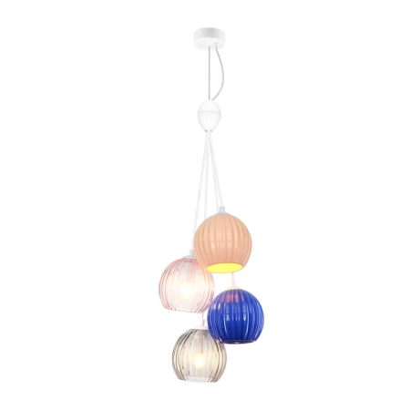Lampa wisząca ceramiczna wielokolorowa 4-punktowa PND-94794-4A-MLTI z serii Cases - Lampy Italux