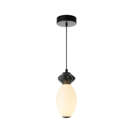 Lampa wisząca czarna ceramiczna 12cm PND-94921-1B-BK z serii BALOS - Lampy Italux