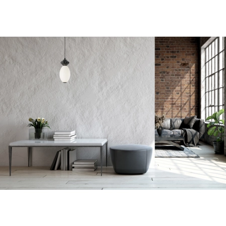 Lampa wisząca czarna ceramiczna 12cm PND-94921-1B-BK z serii BALOS - Lampy Italux