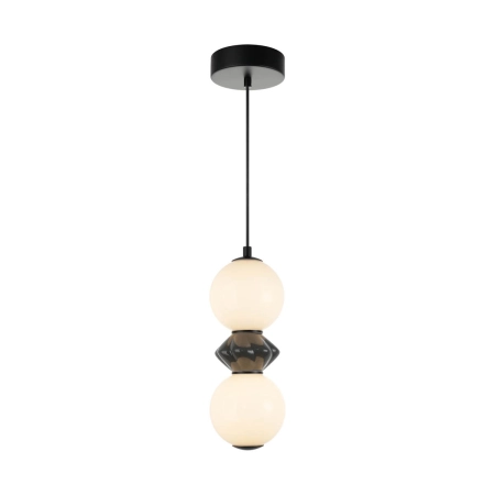 Lampa wisząca czarna metalowa z kulami LED PND-94921-2A-BK z serii Balos - Lampy Italux