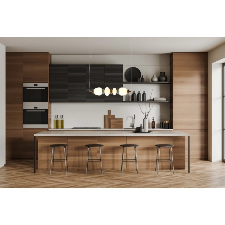 Lampa wisząca złota metalowa z ceramicznymi elementami PND-94981-4C-GD z serii EVANS - Lampy Italux