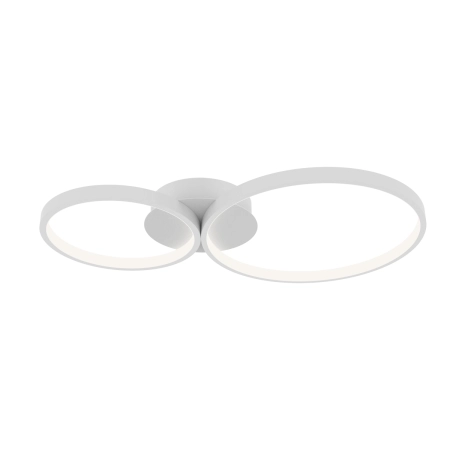 Plafon LED biały metalowy dwupierścieniowy SPL-20452-2-WH z serii MAVER - Lampy Italux