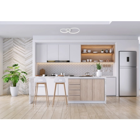 Plafon LED biały metalowy dwupierścieniowy SPL-20452-2-WH z serii MAVER - Lampy Italux