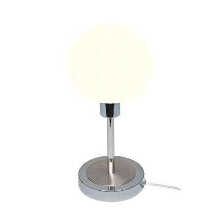 Lampa stołowa LED chromowana z kulistym kloszem TB-92039-CH z serii Cave - Lampy Italux