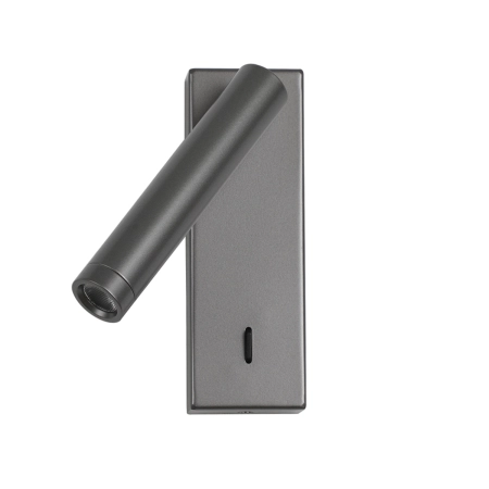 Kinkiet LED szary aluminiowy regulowany WL-21017-GR z serii CALI - Lampy Italux