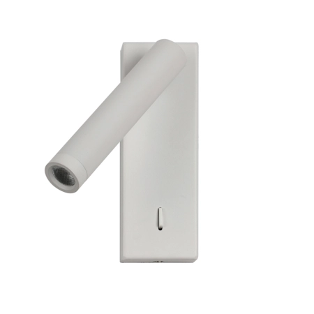 Kinkiet LED aluminiowy biały regulowany WL-21017-WH z serii CALI - Lampy Italux