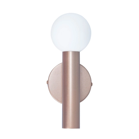 Kinkiet metalowy kawowy z kulistym kloszem WL-33574-1-CF z serii Filano - Lampy Italux