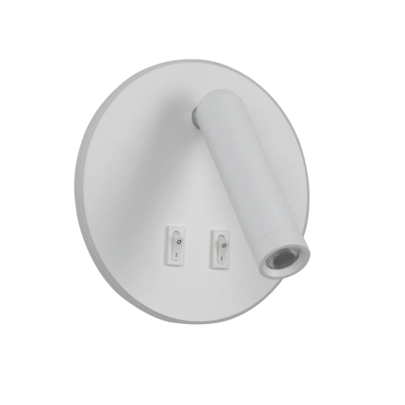 Kinkiet LED biały aluminiowy okrągły WL-53742-1-WH z serii FURLA - Lampy Italux