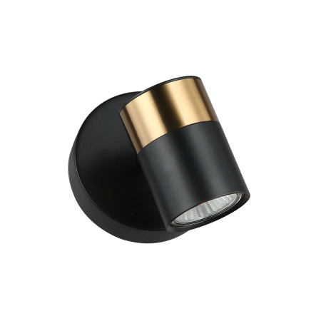 Kinkiet metalowy czarno-złoty regulowany WL-58892-1-BK-BRO z serii Elice - Lampy Italux