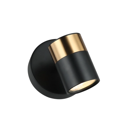Kinkiet metalowy czarno-złoty regulowany WL-58892-1-BK-BRO z serii Elice - Lampy Italux
