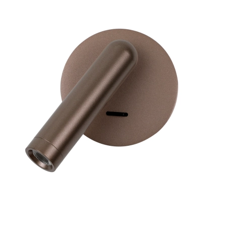 Kinkiet LED aluminiowy kawowy punktowy WL-64834-1-CF z serii Carda - Lampy Italux