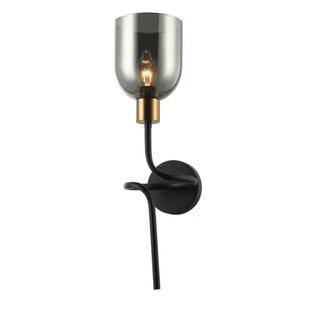 Kinkiet designerski Servio WL-66892-1A-BK-SG- Italux