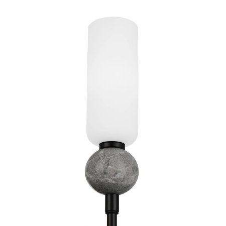 Kinkiet czarny szklany z marmurową kulą WL-95331-1-BK z serii Santos - Lampy Italux