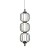 Lampa wisząca Pedro PND-34405-3V-BK - Italux