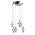 Lampa wisząca Fuente PND-34395-6-BK - Italux